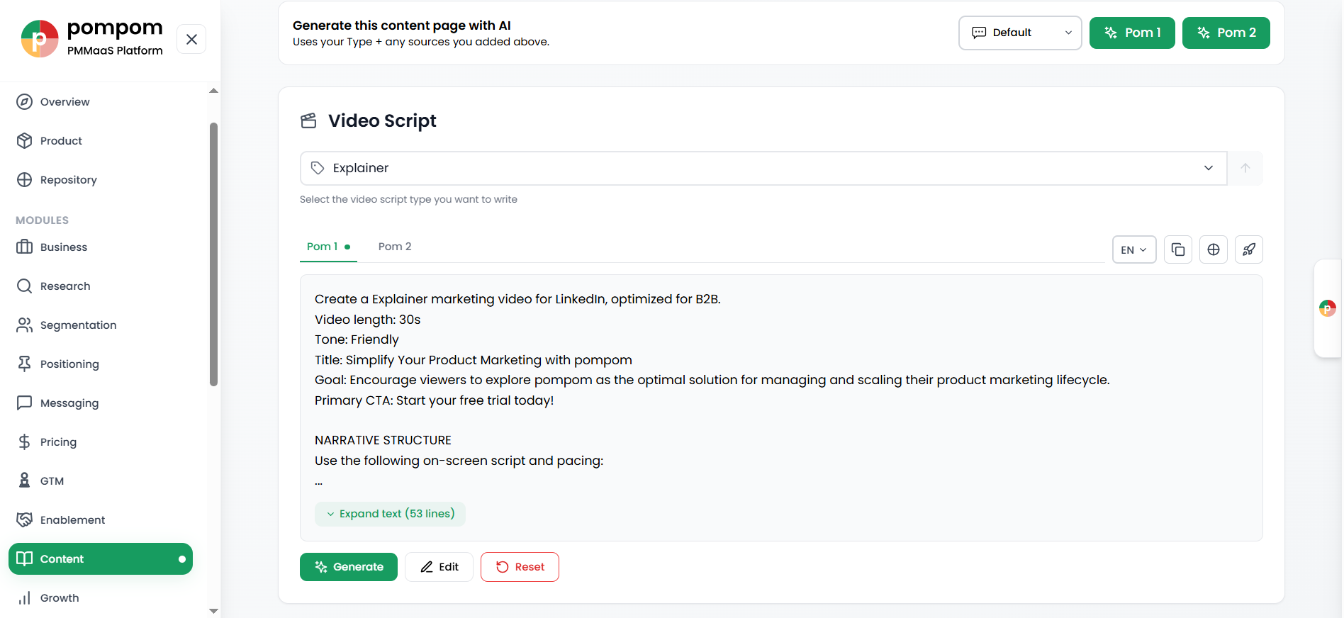 Content / Video Script